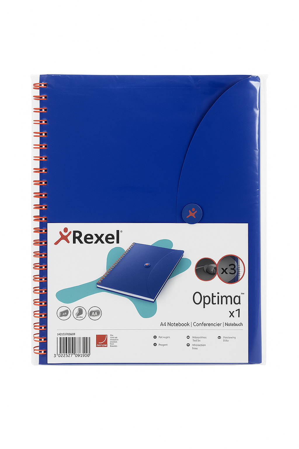 Rexel Optima Notebook A4 – Blue