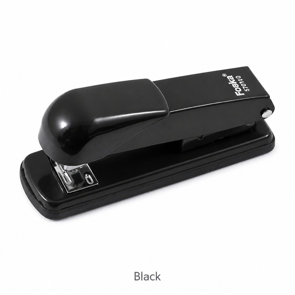 Classic Metal Office Stapler – 24/6 and 26/6 — Black