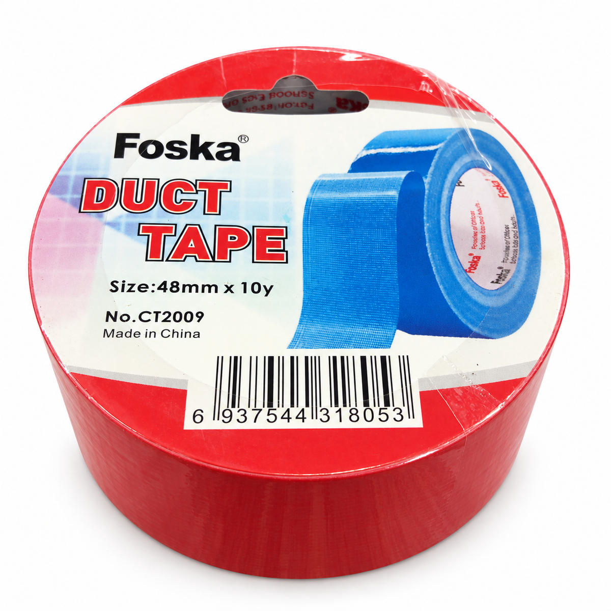 Foska duct tape 48 mm x 10 yd, red, No.CT2009
