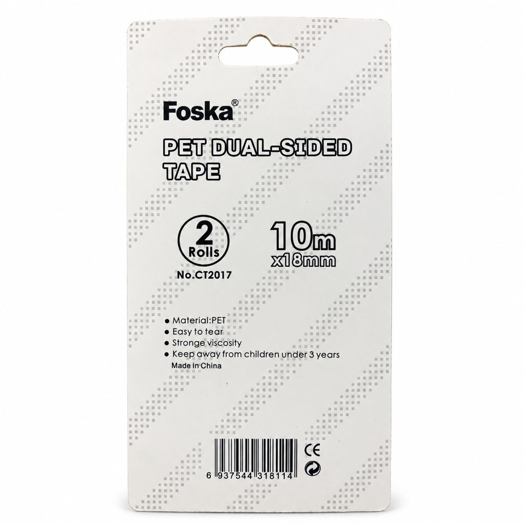 Foska PET Dual-Sided Tape CT2017 – card back