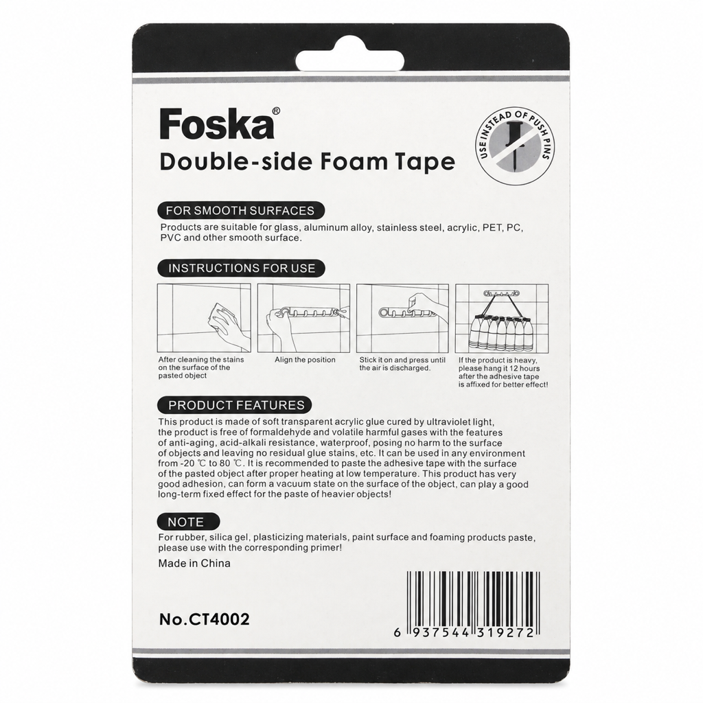 Double-Sided Foam Mounting Pads — 35 mm Round CT4002 card back