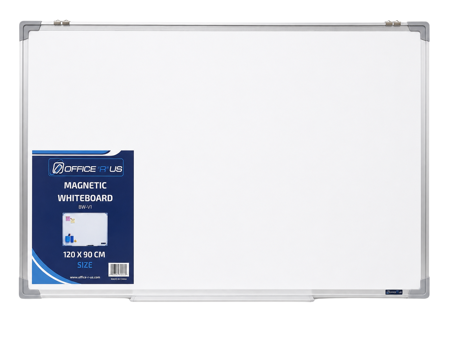120 x 90cm Magnetic Whiteboard with Aluminium Frame