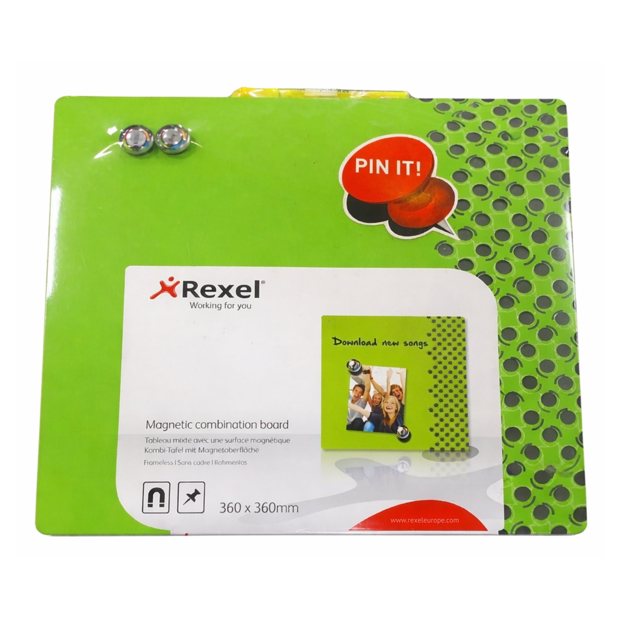 Rexel Combination Board Assorted Colours 360 X 360 MM - Green