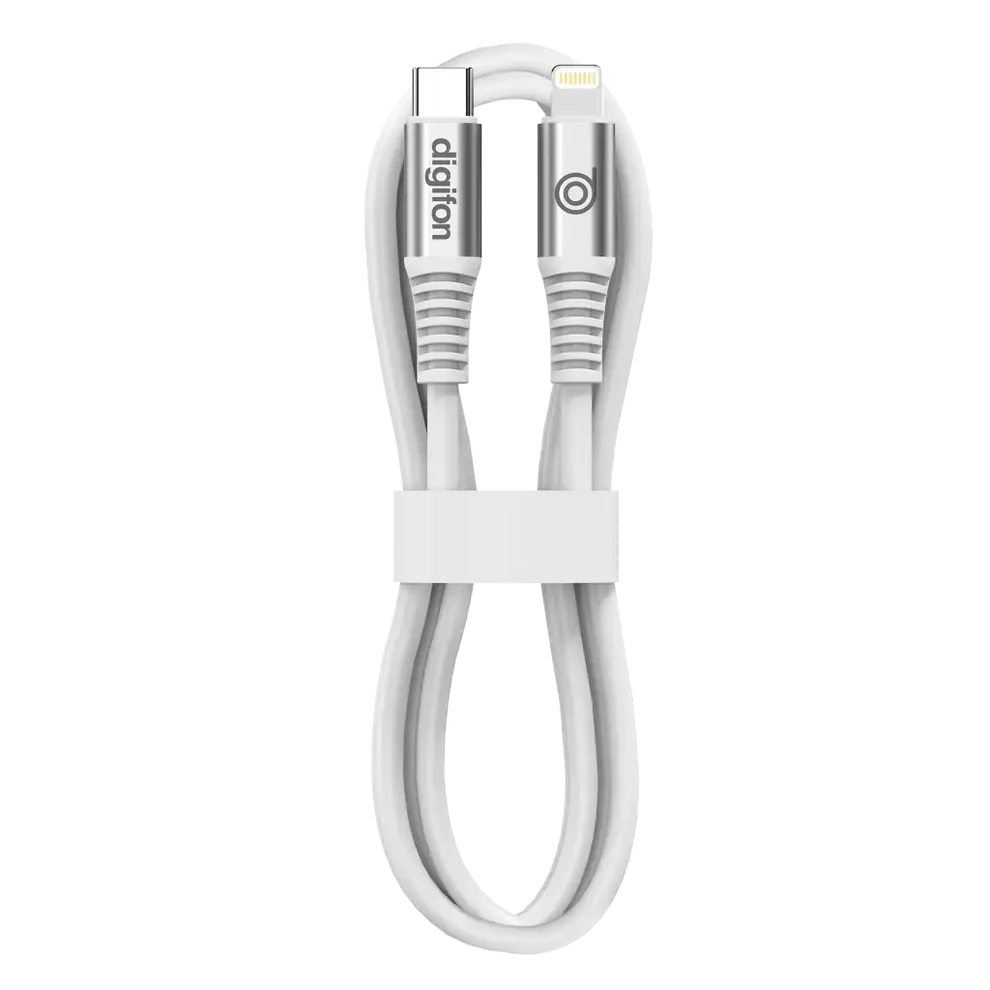 Digifon Cheetah USB-C to Lightning 2m Cable 30W – White