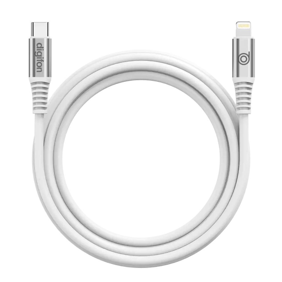 Digifon Cheetah USB-C to Lightning 2m Cable 30W – White