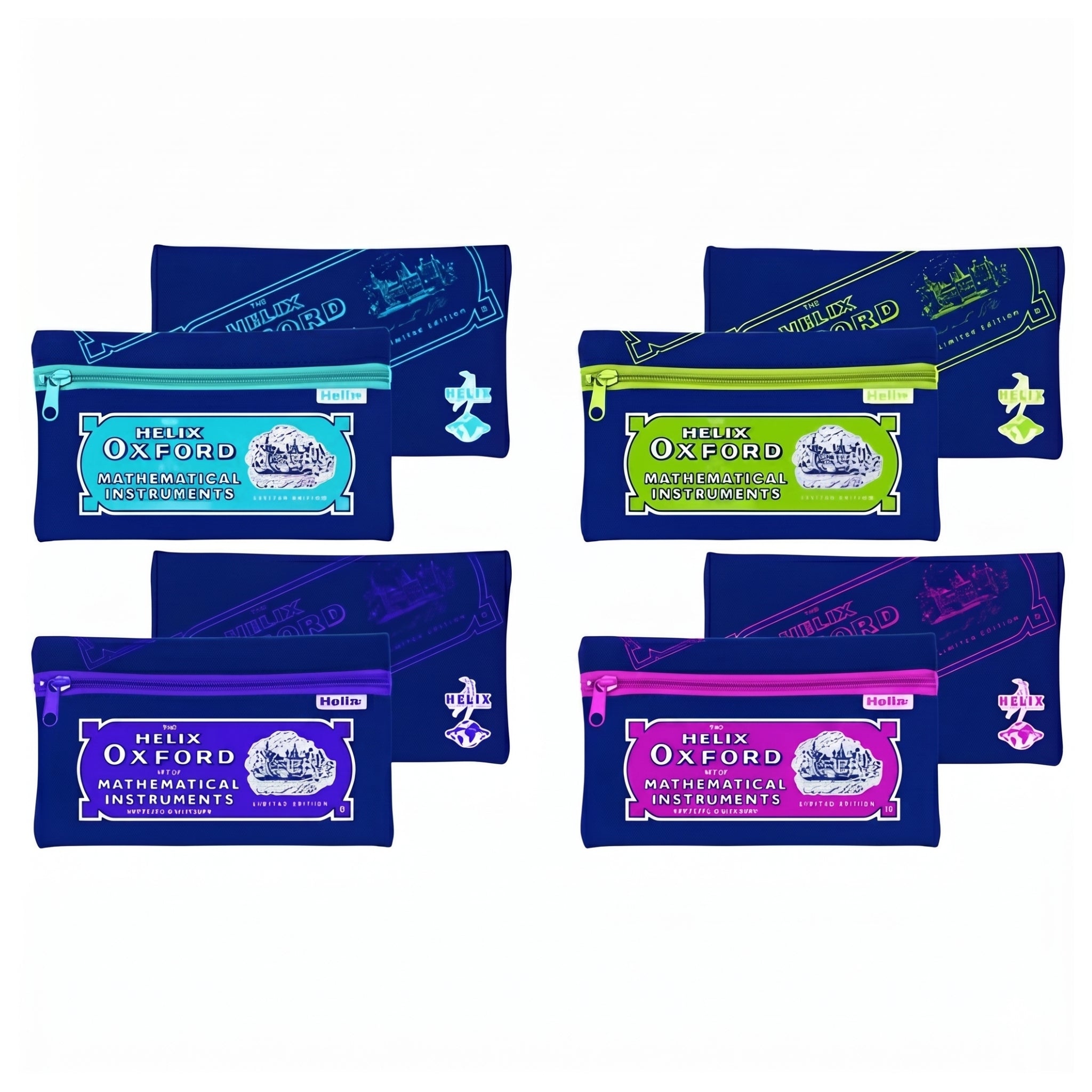 Helix Oxford Neoplian Pencil Case Assorted