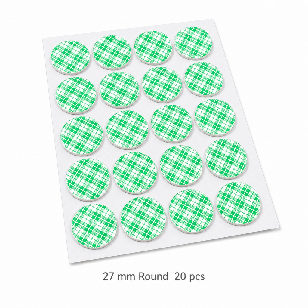 Double-Sided Foam Mounting Pads — 27 mm Round (20 pcs)