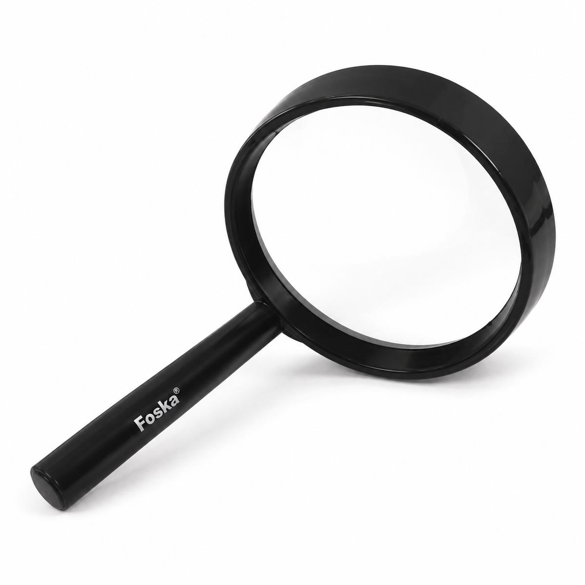 Foska handheld glass magnifier 75 mm, 3x, No. G01-04
