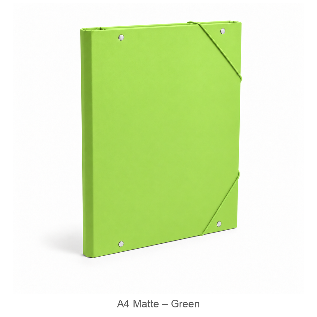 Foska rigid presentation file folder, A4 matte, green – HF2933