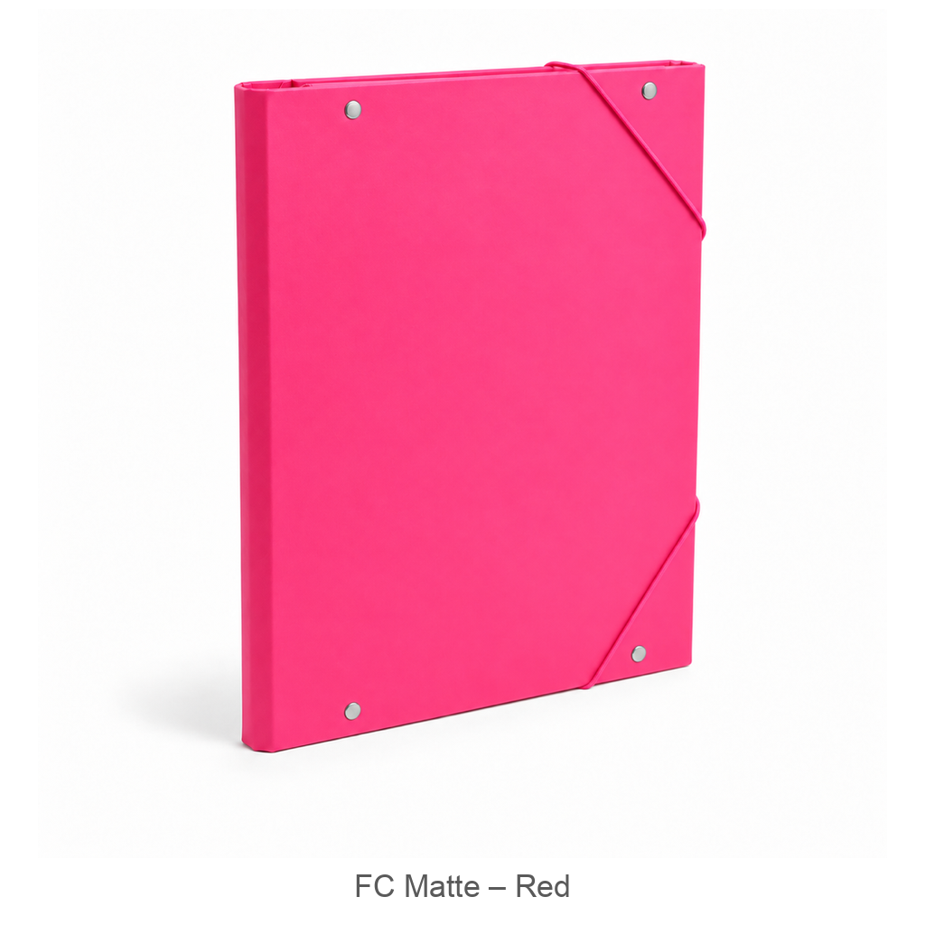 Foska rigid presentation file folder, FC matte, red – HF2934