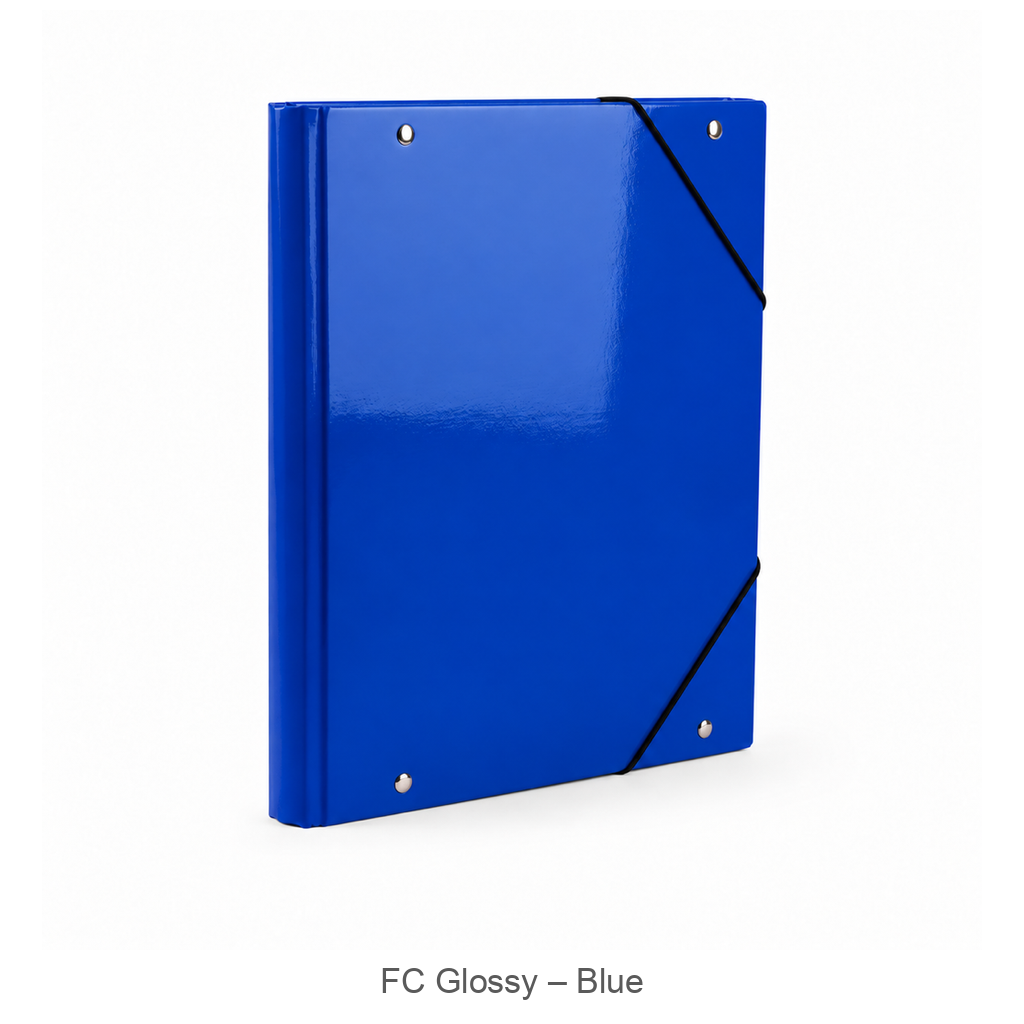 Foska rigid presentation file folder, FC glossy, blue – HF2936