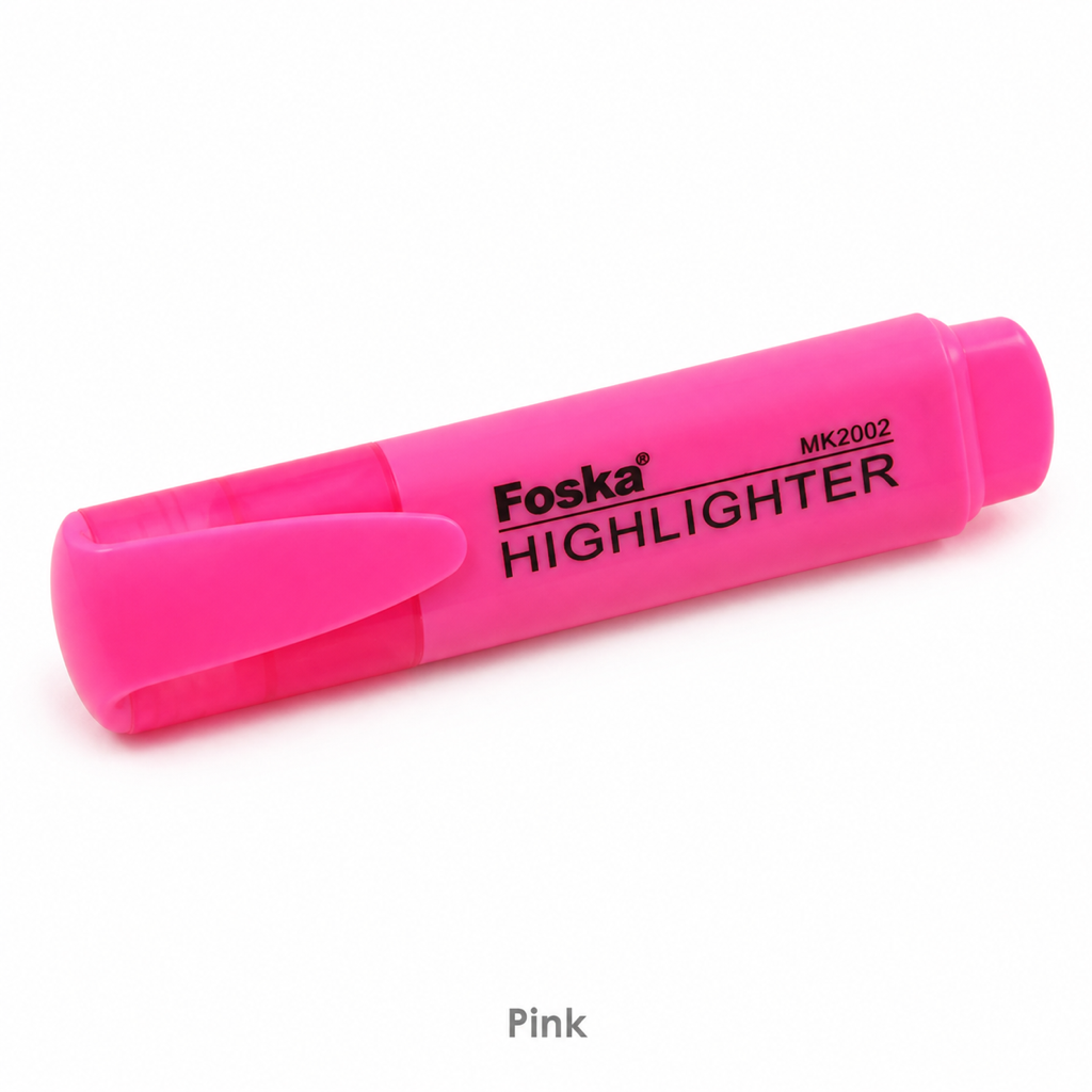 Highlighter Marker Pen – 350m Writing Length — Pink