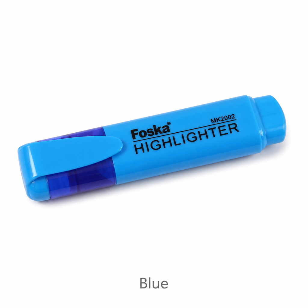 Highlighter Marker Pen – 350m Writing Length — Blue