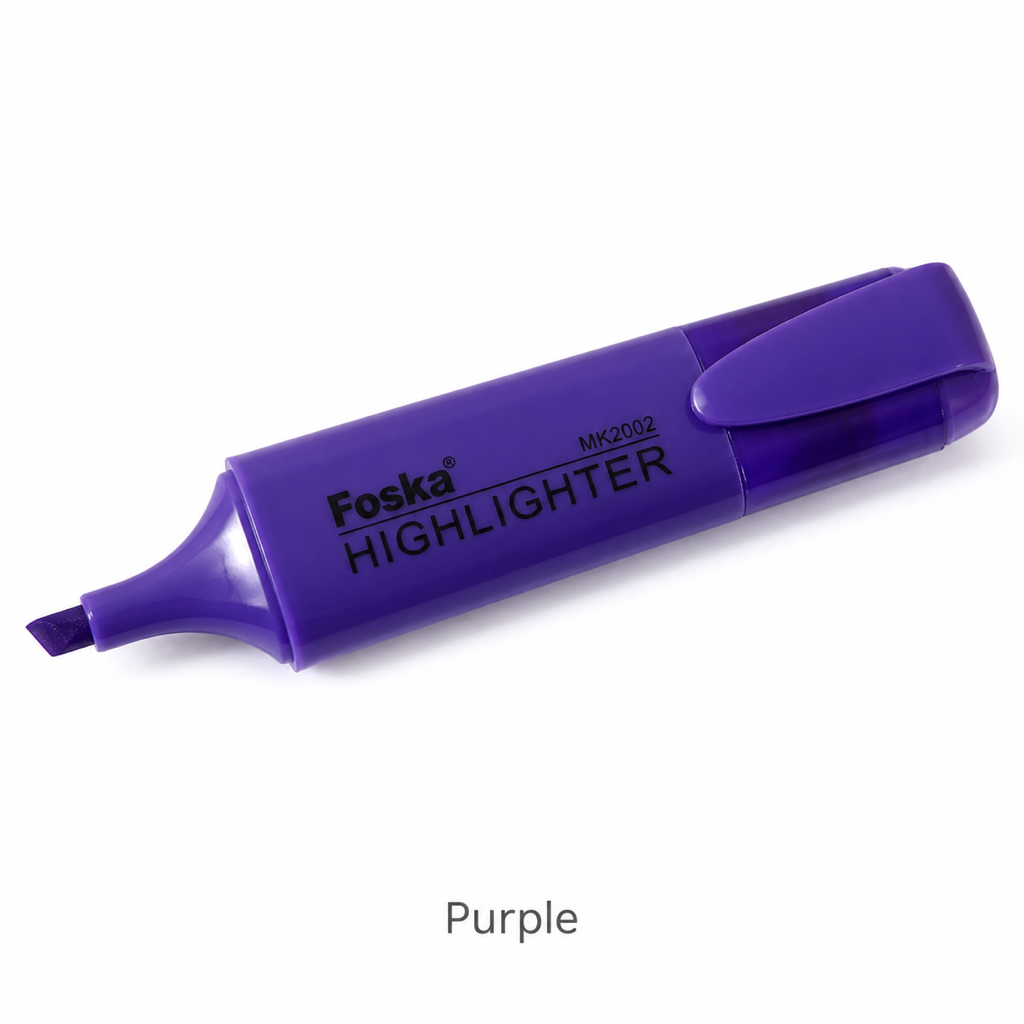 Highlighter Marker Pen – 350m Writing Length — Purple