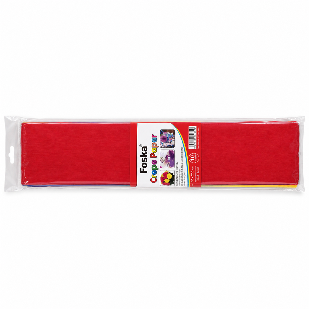 Foska crepe paper 10-sheet retail pack (HM6002)