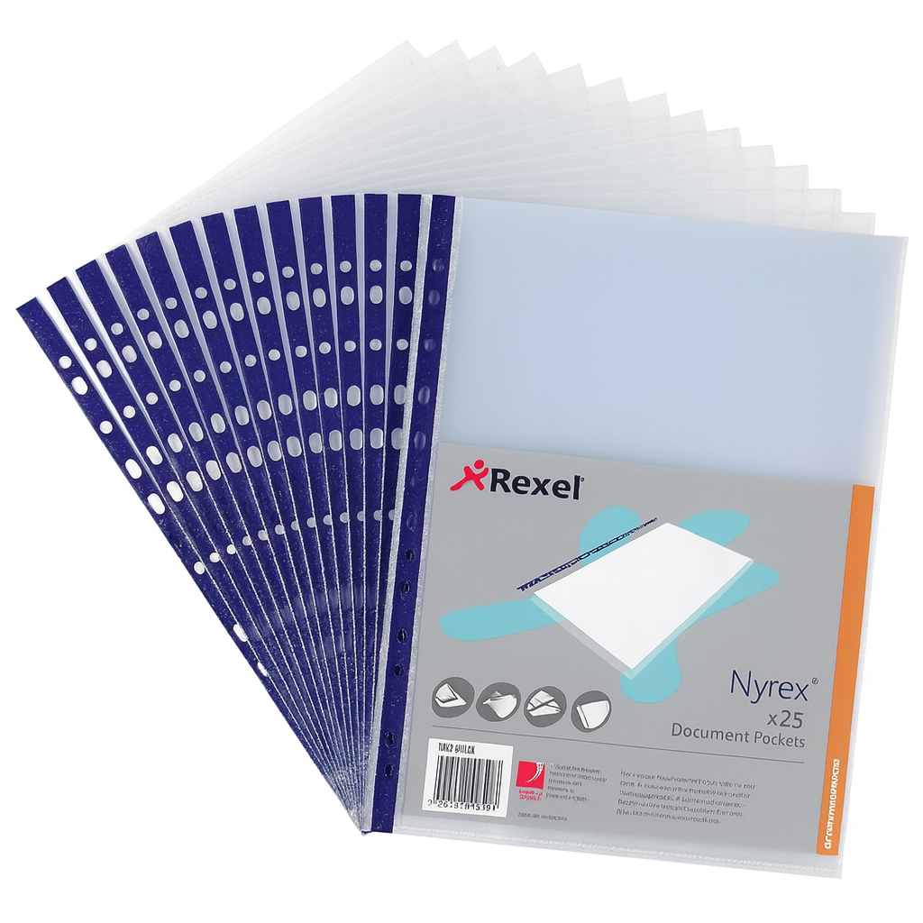 Rexel Nyrex Reinforce Pocket Folder (25)