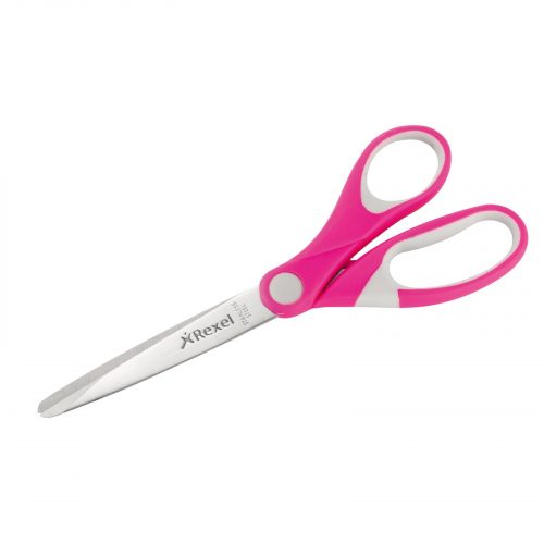 Rexel JOY Comfort Scissors 182 mm – Pink