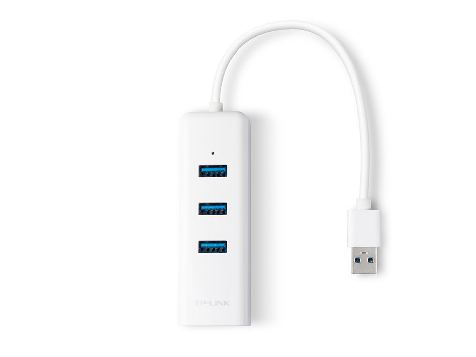 TP-Link UE330 USB 3.0 3-Port Hub & Gigabit Ethernet Adapter - Image 2 - Office R Us