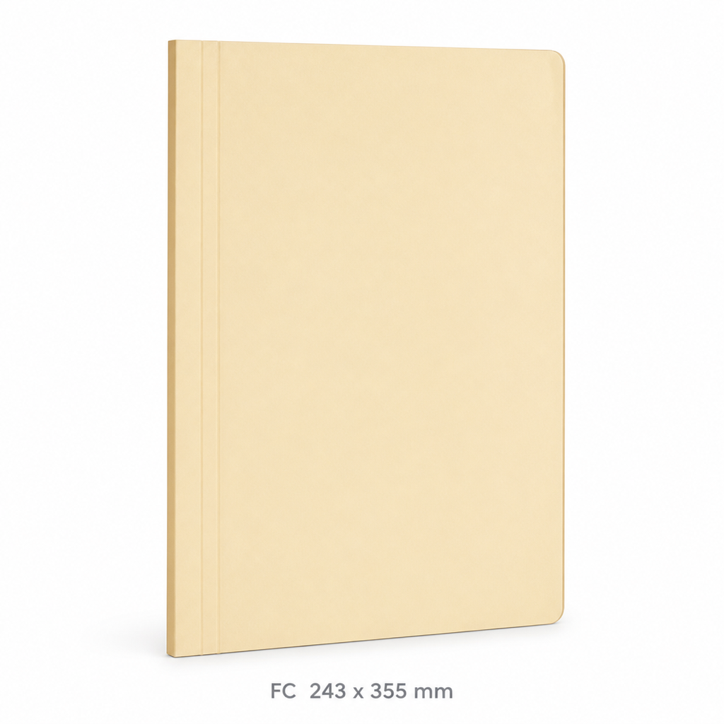 Manila File Folder with Top Tab Fastener – 165gsm — FC (243 × 355 mm)