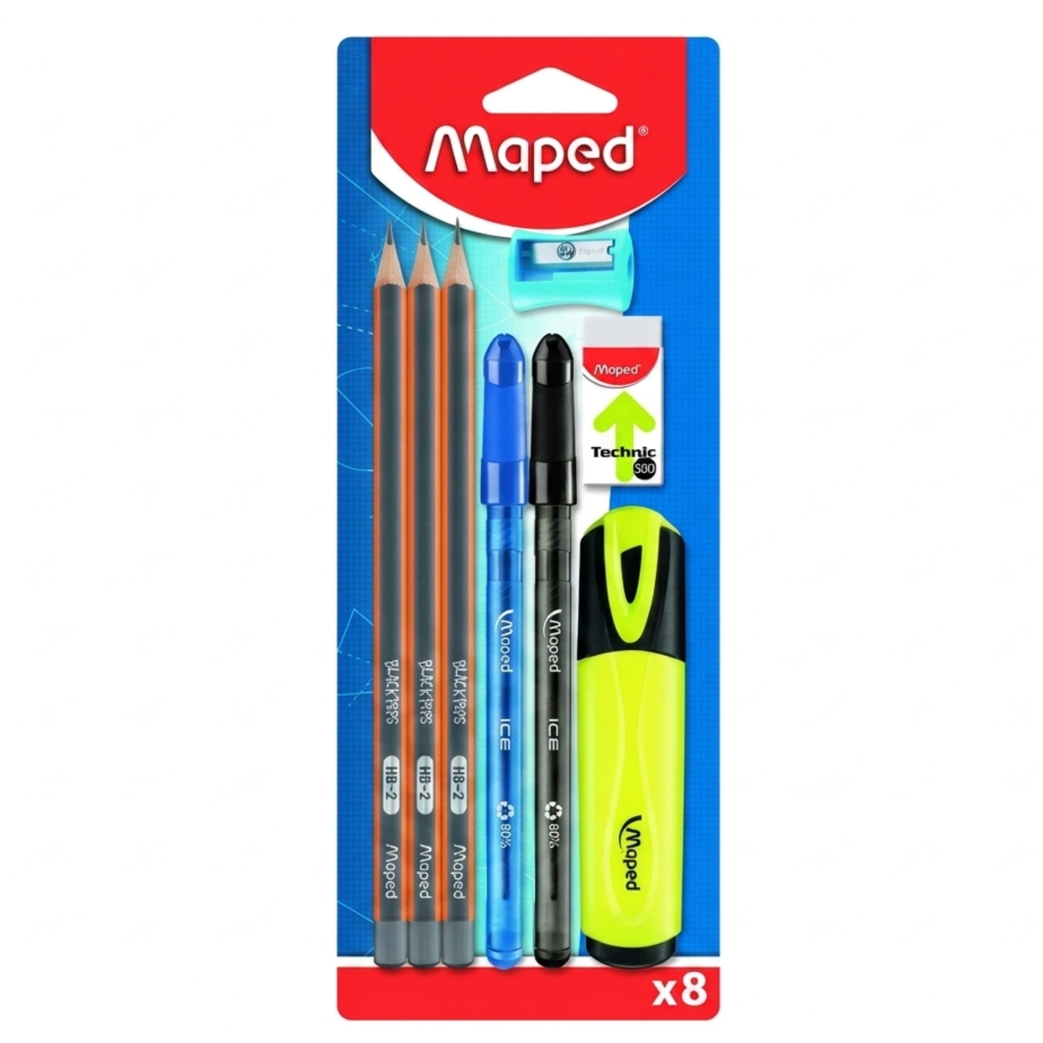 Maped Writing Set 8P Blister