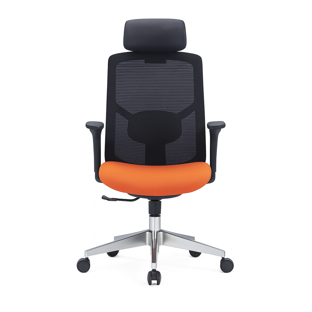 CH-523A – Adjustable PU Headrest Executive Mesh Chair
