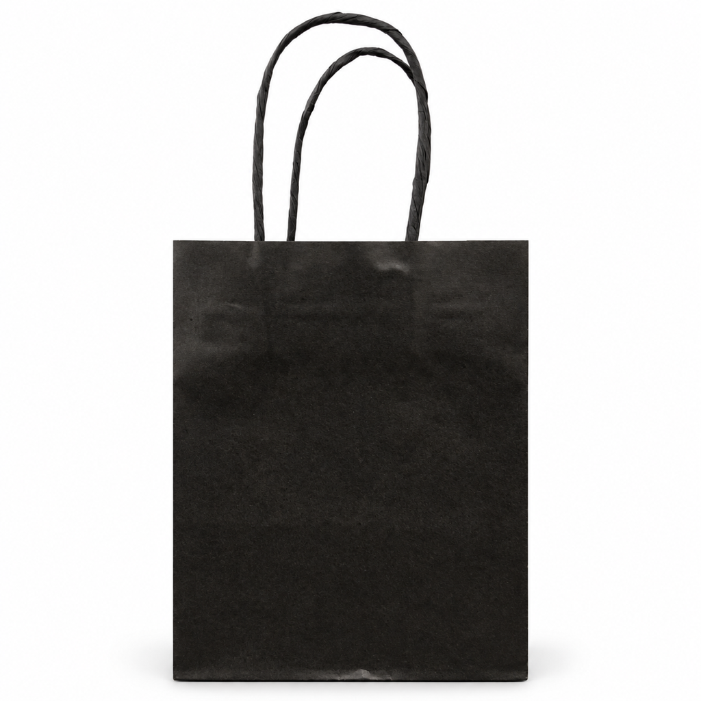 Kraft paper gift bag 15 x 8 x 21 cm – Black