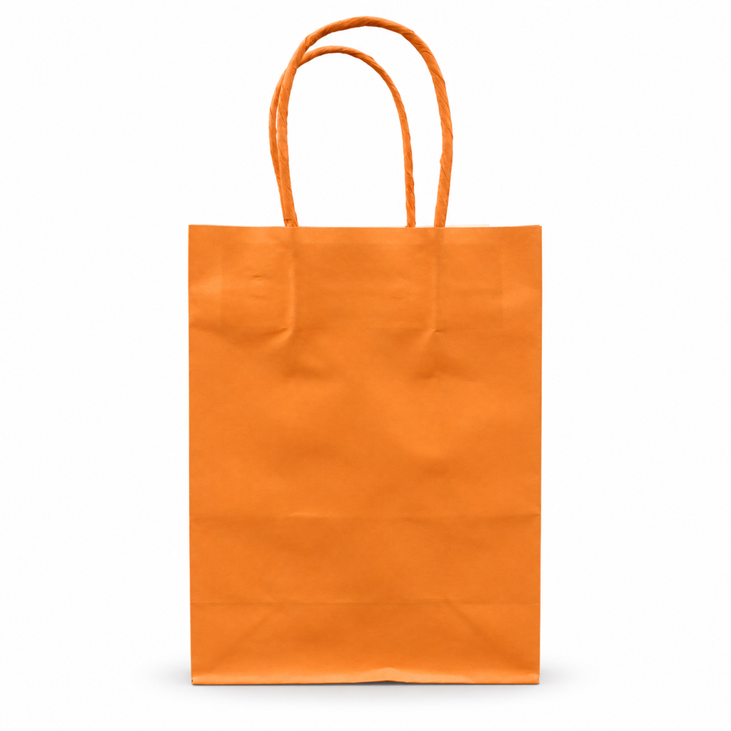 Kraft paper gift bag 15 x 8 x 21 cm – Orange