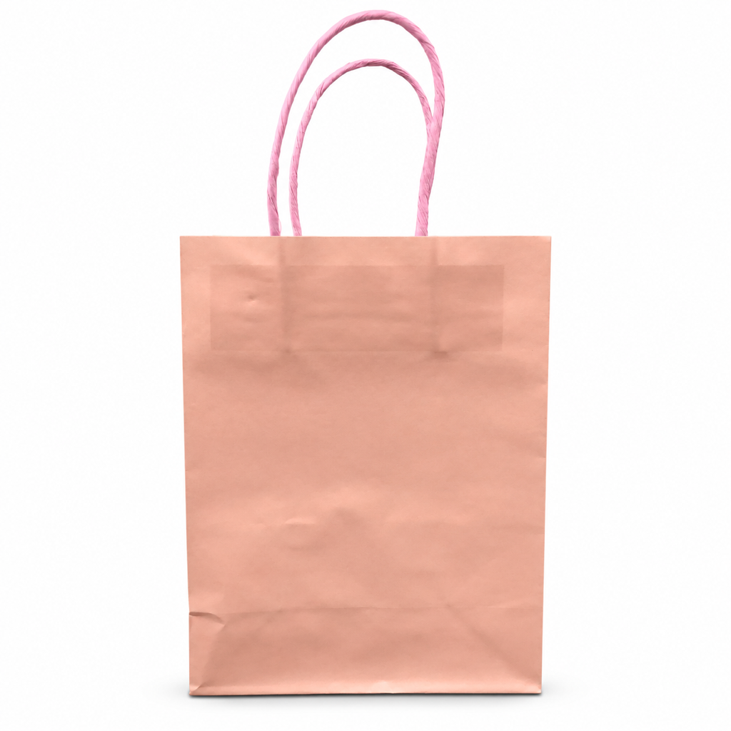 Kraft paper gift bag 15 x 8 x 21 cm – Peach