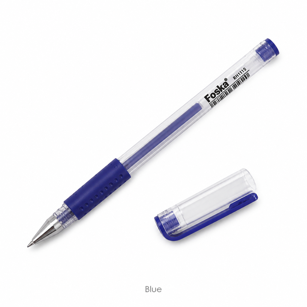 Plastic Gel Ink Pen 0.5mm – 400m Writing Length — Blue