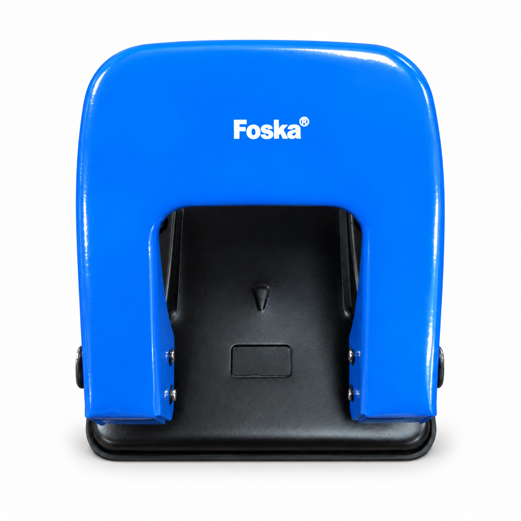 2-hole paper punch, blue lever