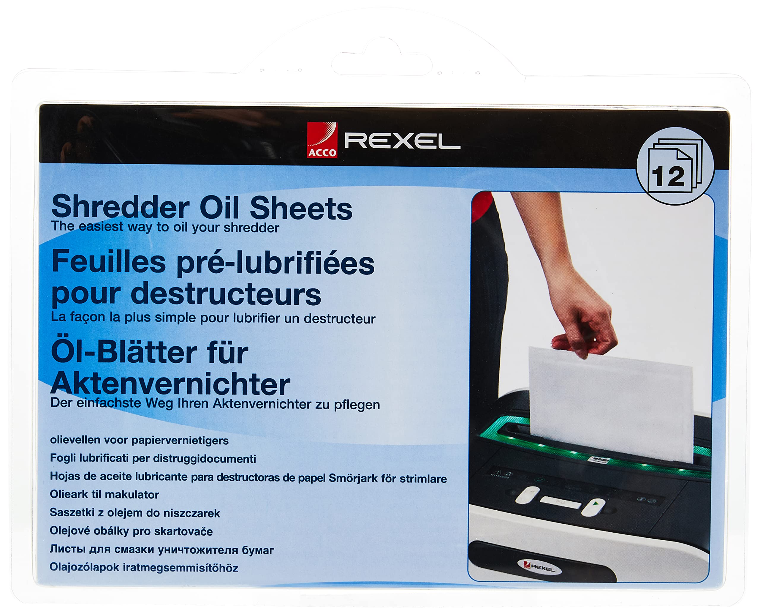 Rexel Oil Sheets (12) Shredder