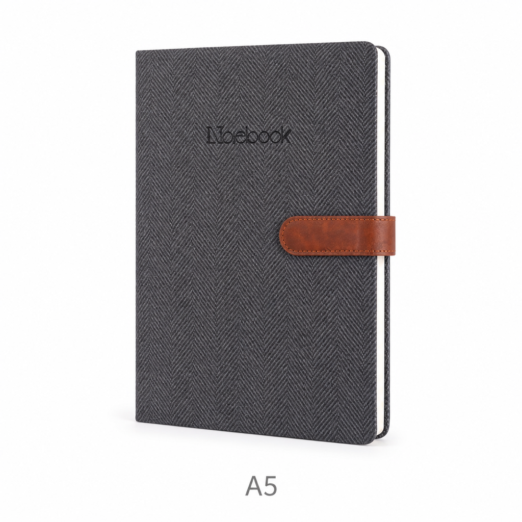 PU Leather Hardcover Buckle Journal Notebook — A5