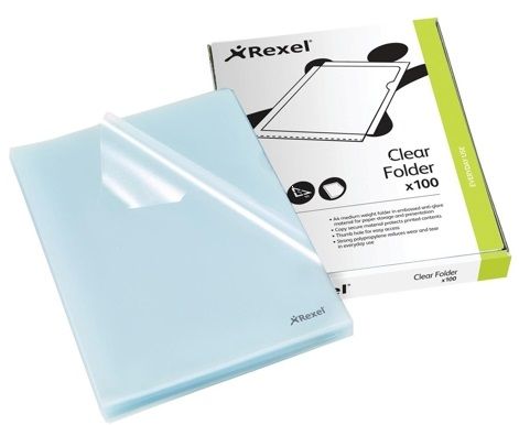 Rexel Cut Flush Folder CKF A4 – Clear