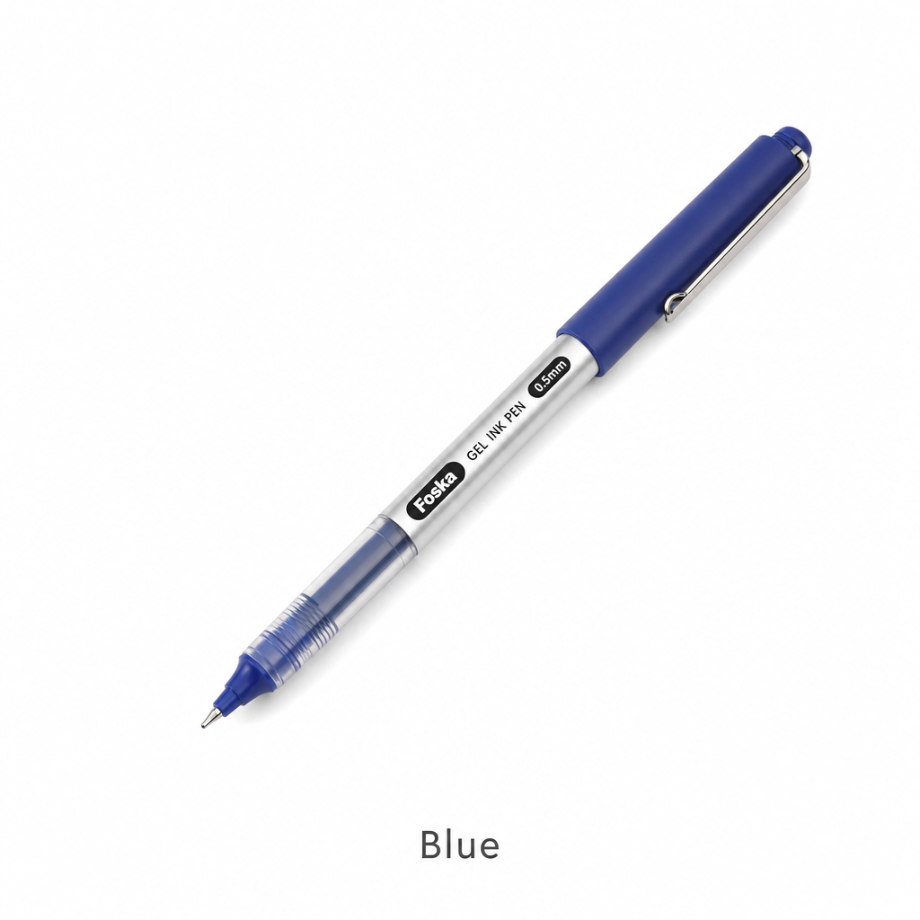 Bullet Tip Gel Ink Roller Pen 0.5mm — Blue