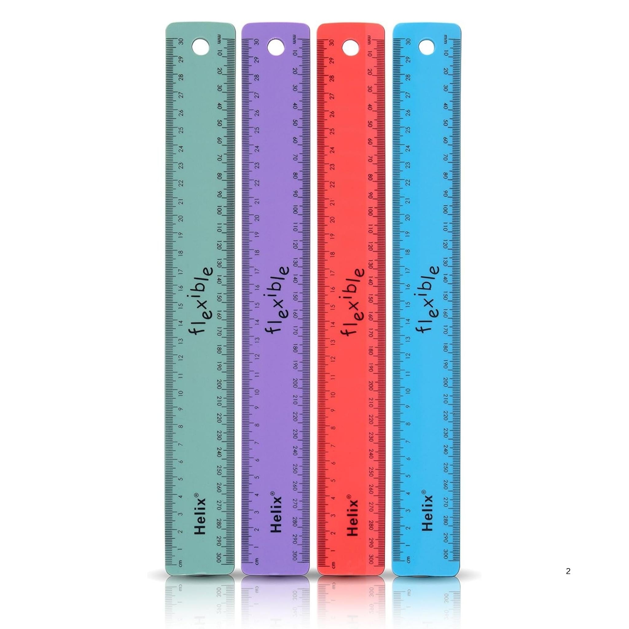 Helix 30Cm Colored Flex Rule | Rulers