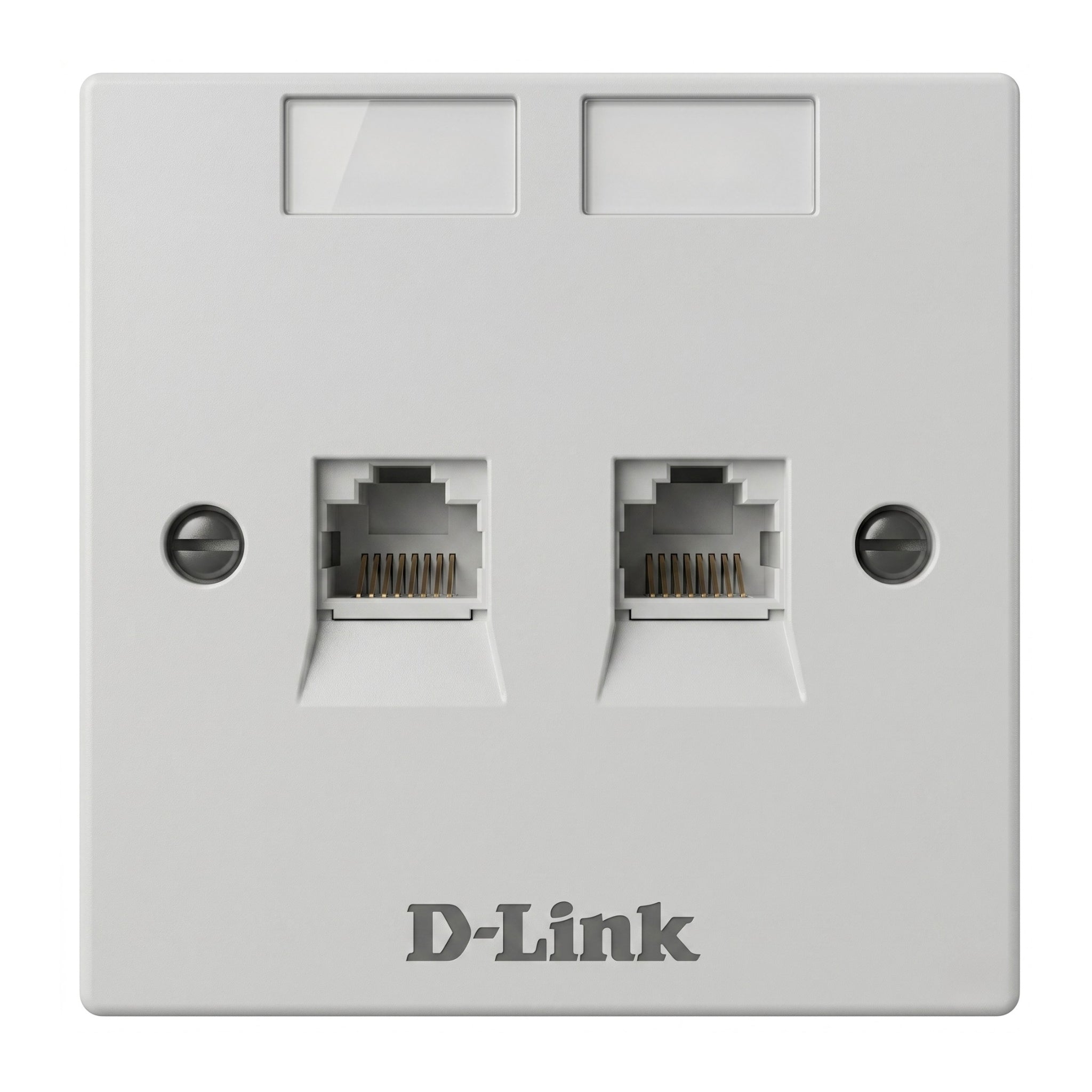 D-Link Dual Faceplate Accepts Two Keystone Jack