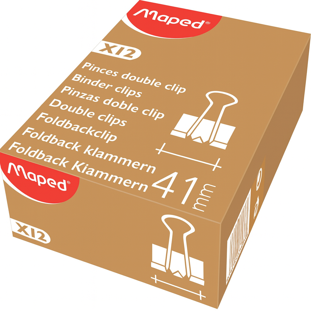 Maped Clips Binder Clips 41Mm X12 Box