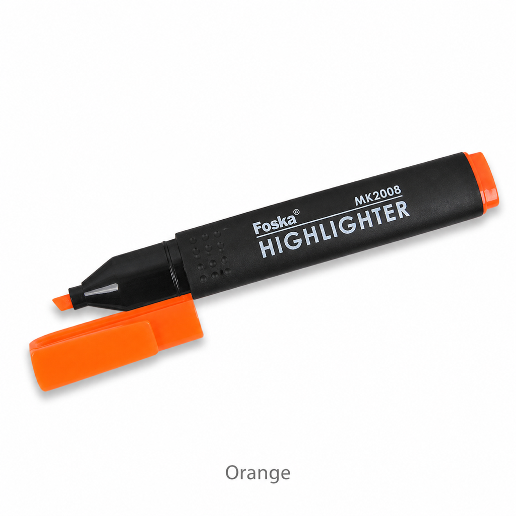 Solid Colour Highlighter Pen — Orange