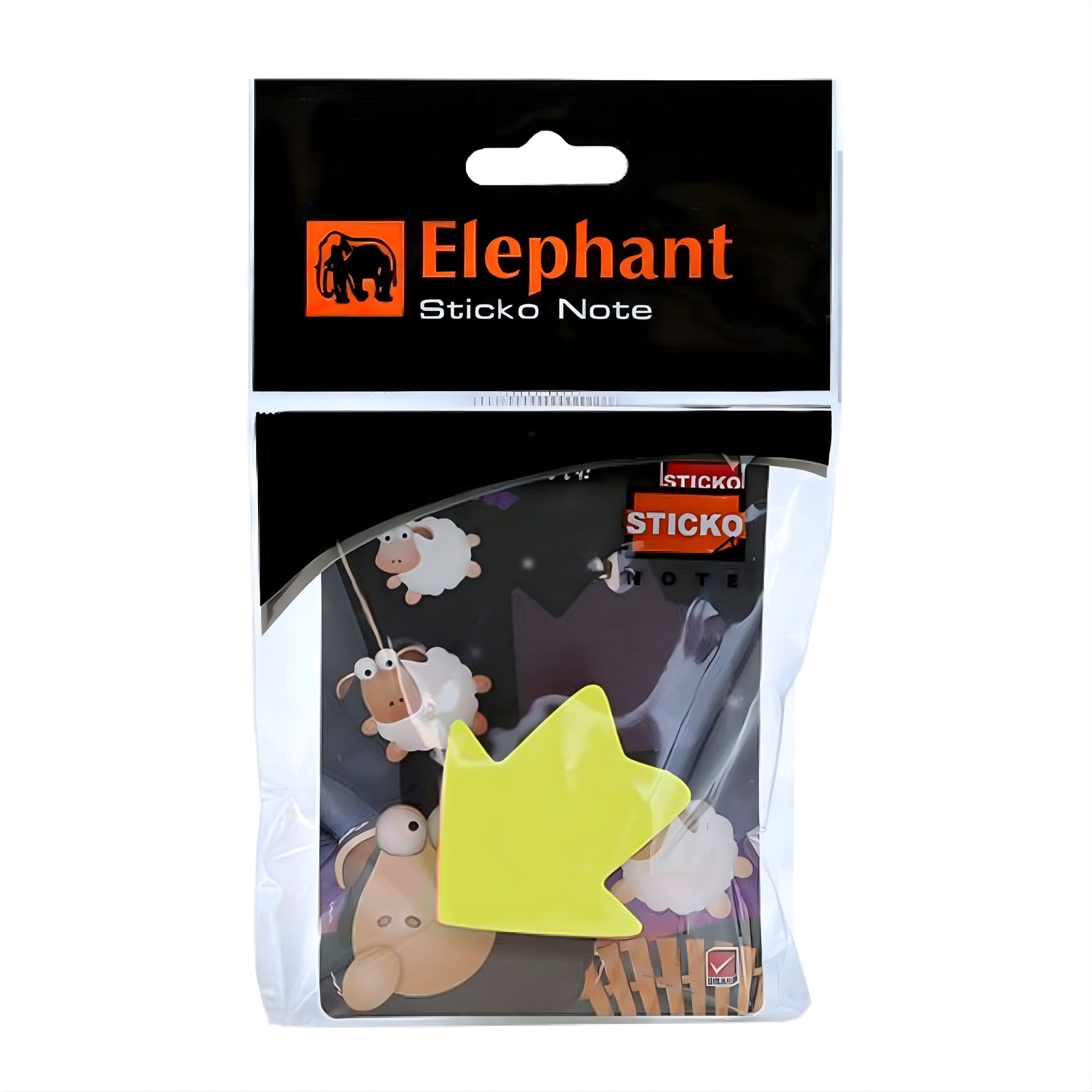 Elephant Sticky Note Die Cut Arrow (OPP)