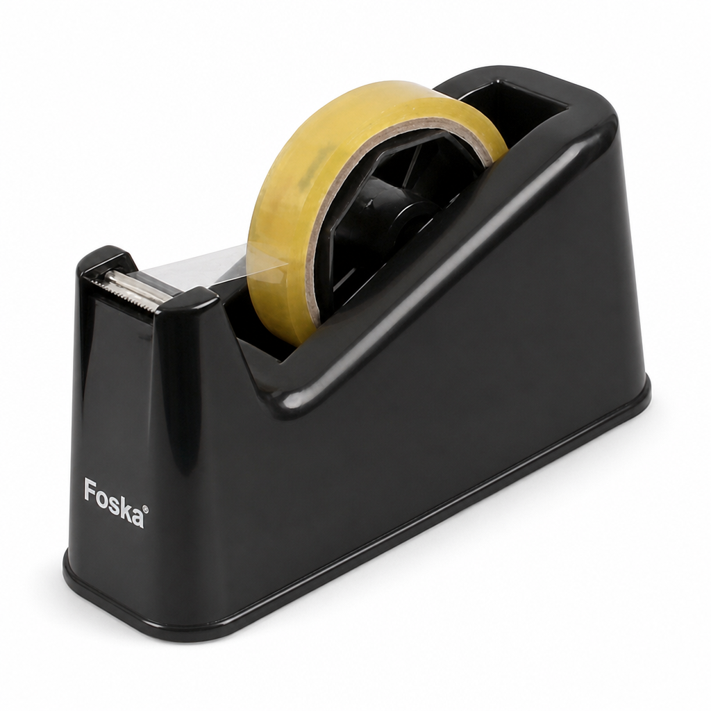 Black Foska desktop tape dispenser, large size