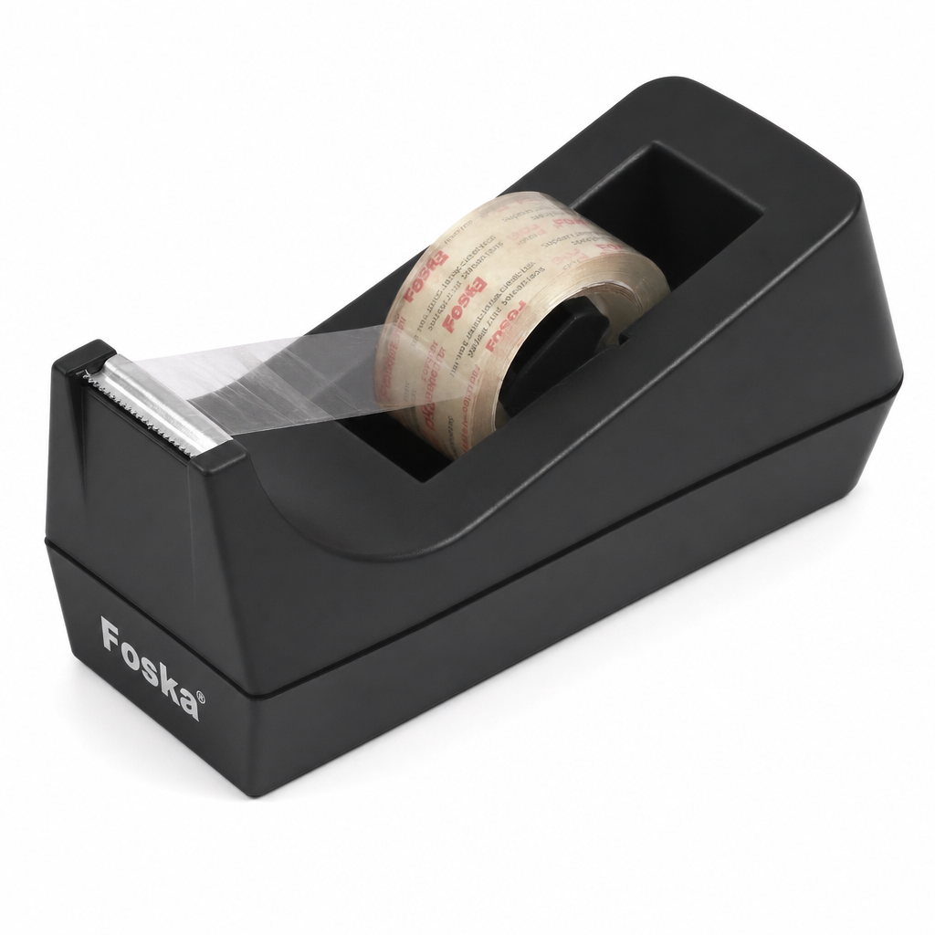 Black Foska desktop tape dispenser, medium size