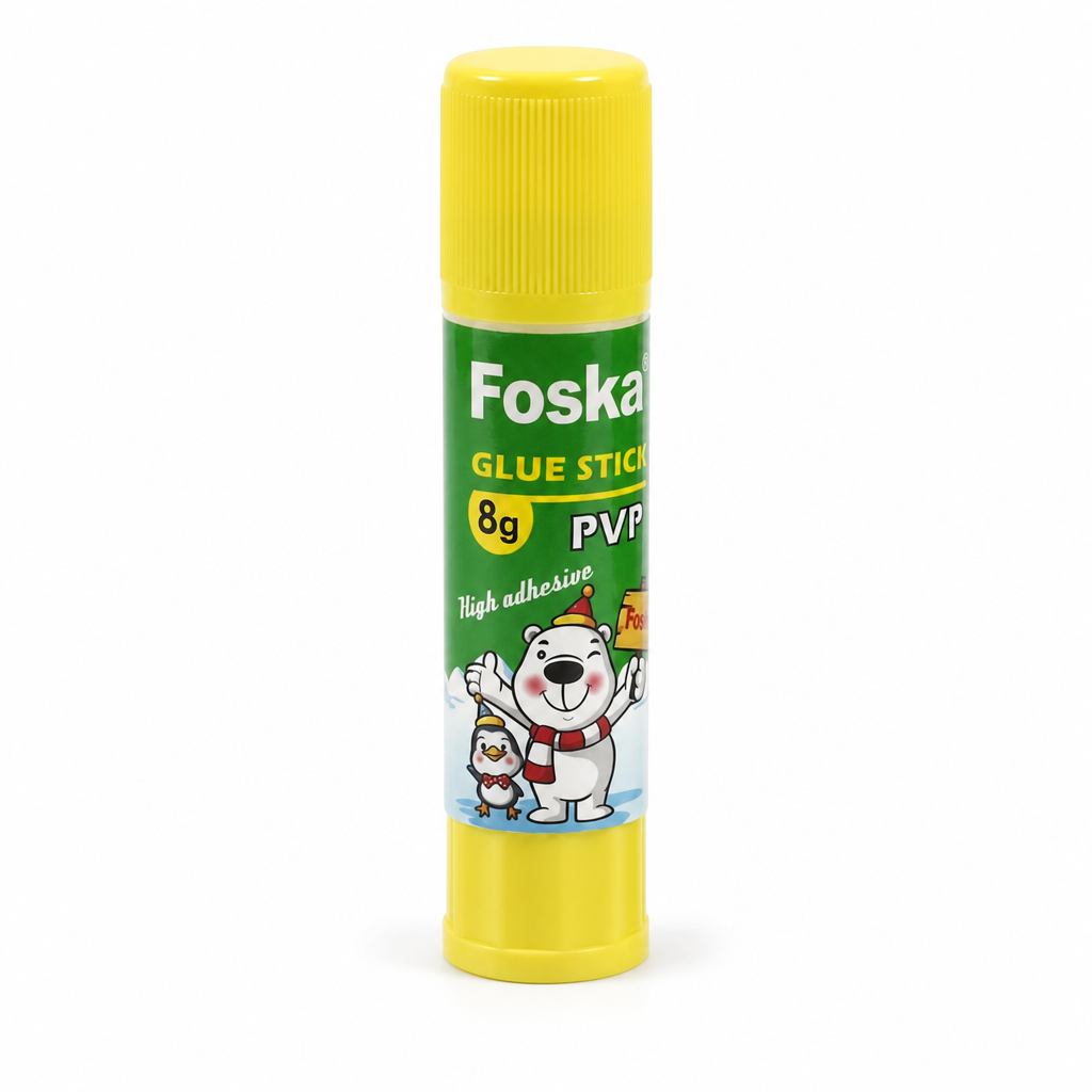 Foska 8g glue stick on white background
