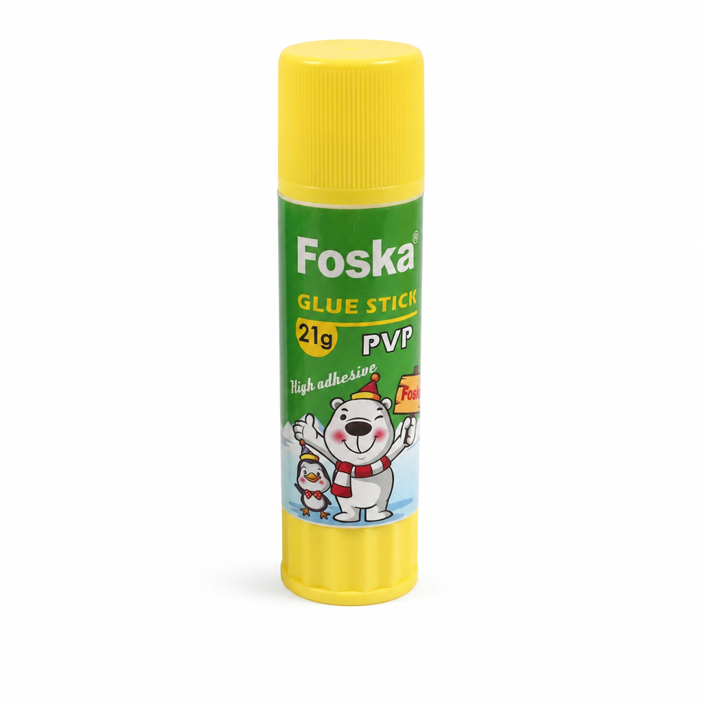Foska 21g glue stick on white background