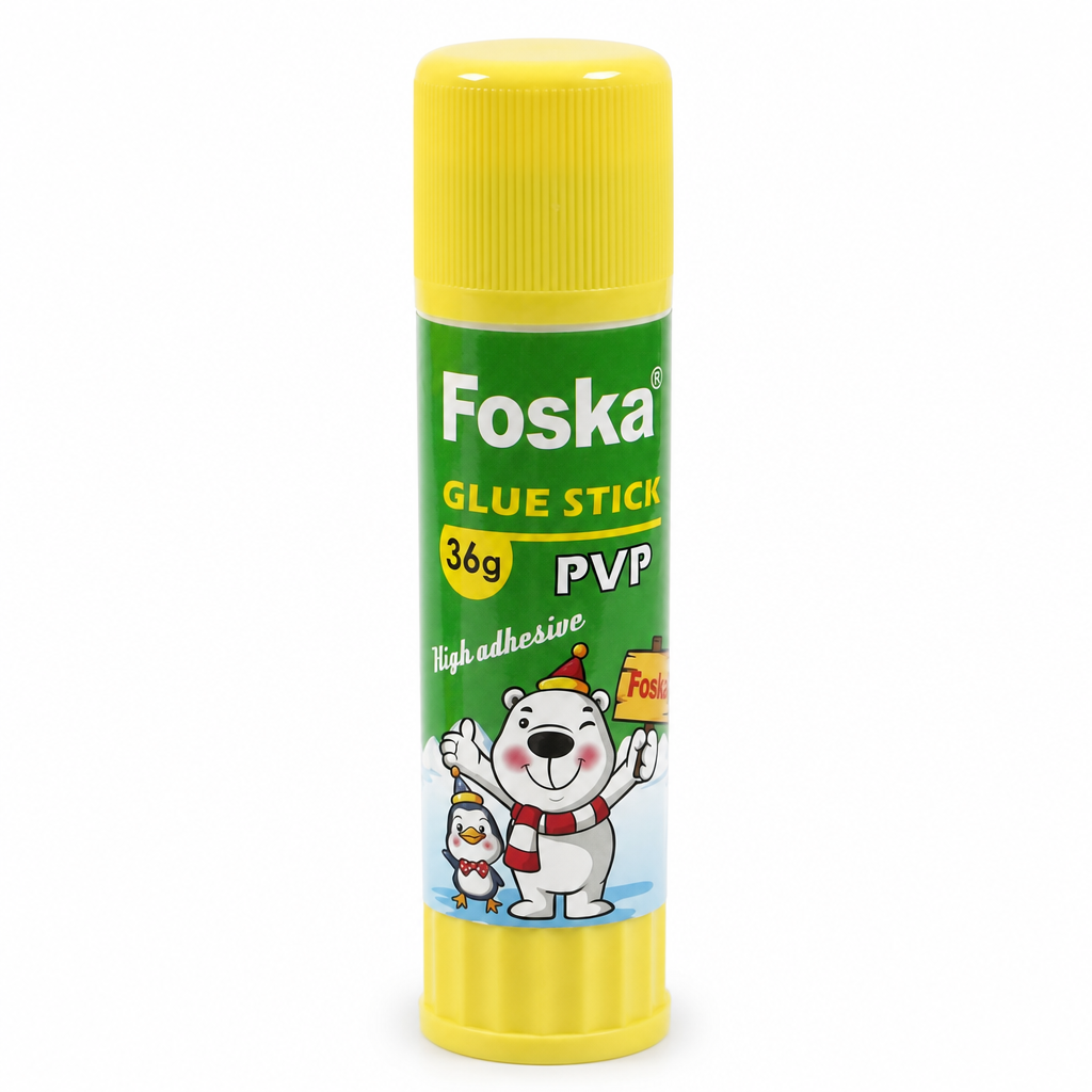 Foska 36g glue stick on white background