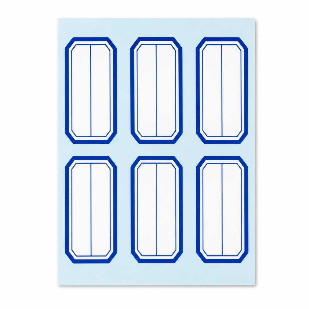 Foska blank price and name sticker labels, 23 x 47 mm, No.G3766