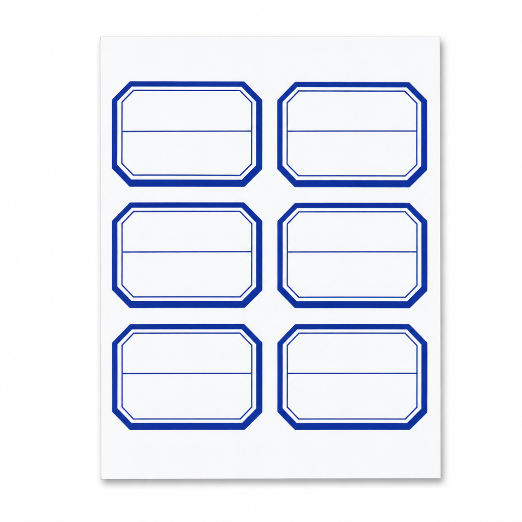 Foska blank price and name sticker labels, 40 x 28 mm, No.G3771