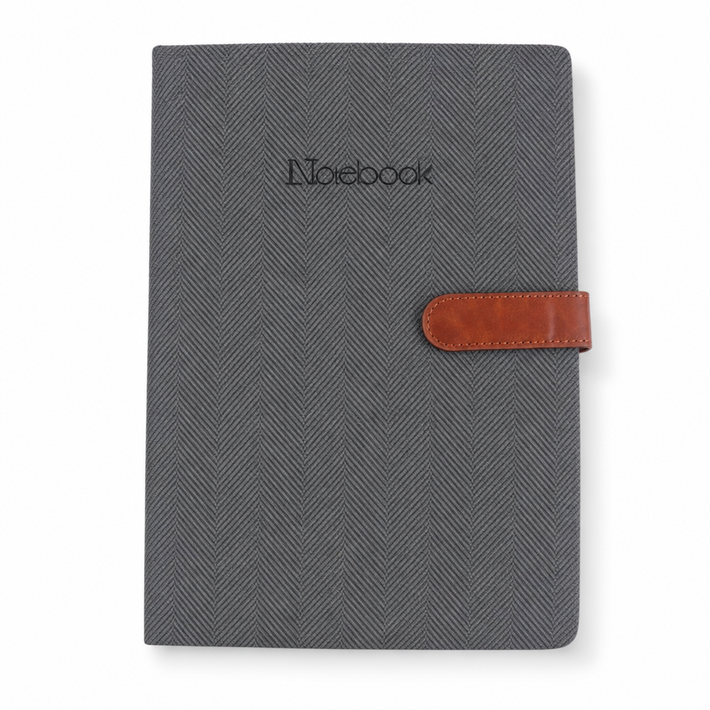 Foska PU leather hardcover buckle journal notebook, A5, No.JS1010