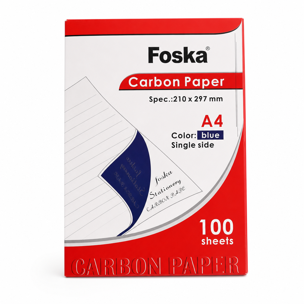 Foska carbon paper sheets A4 17gsm box of 100, blue, No.E2001