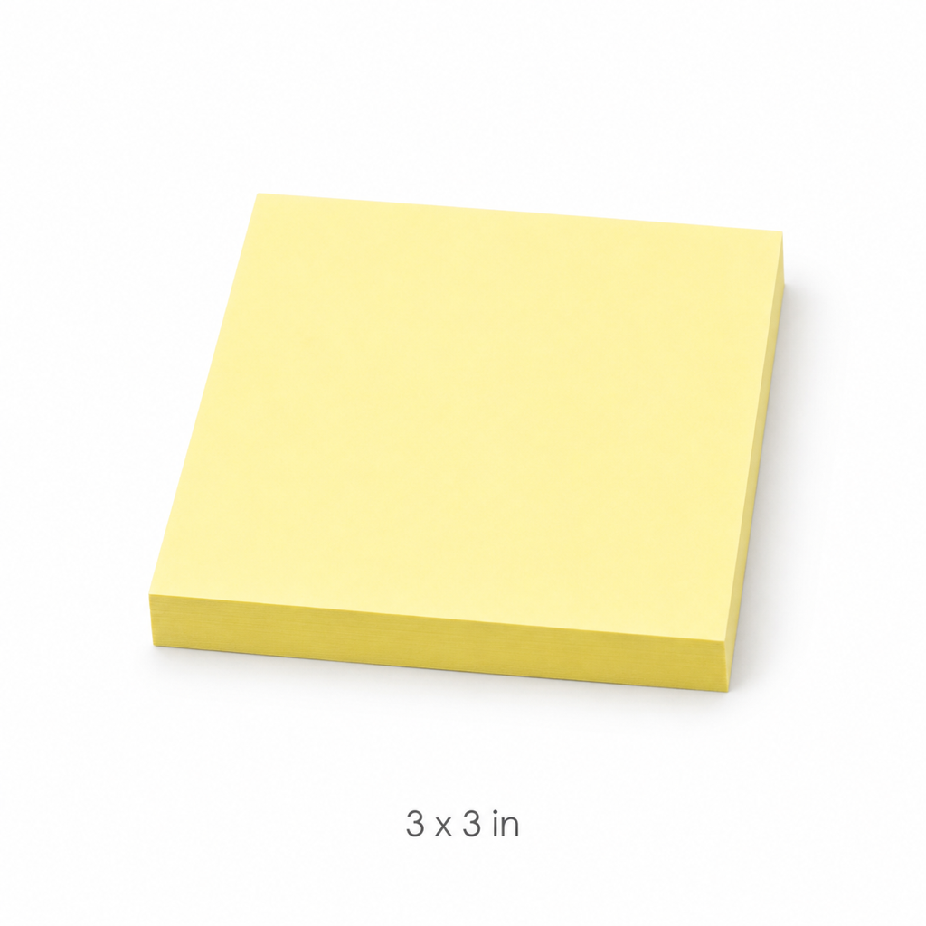 Yellow Sticky Notes – Pad of 100 Sheets — 3 x 3 in